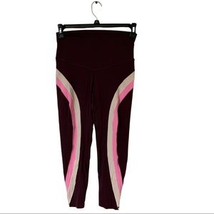 Aerie Chill.Play.Move Women’s Large Burgundy Leggings Sz Large